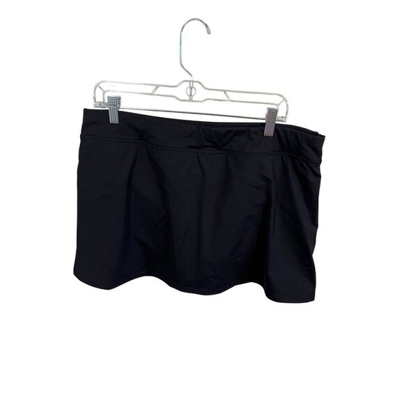 Lands End Tankini Floral Swim Skirt 18 Black Neutral Resort Preppy Classic Chic - Picture 6 of 10